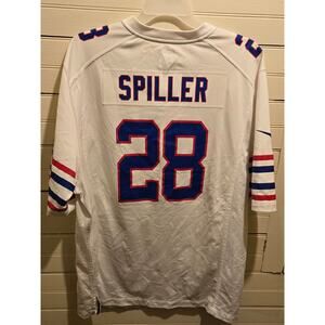 Nike Buffalo Bills Jersey Mens XXL Spiller 28 White On Field Short Sleeve NFL